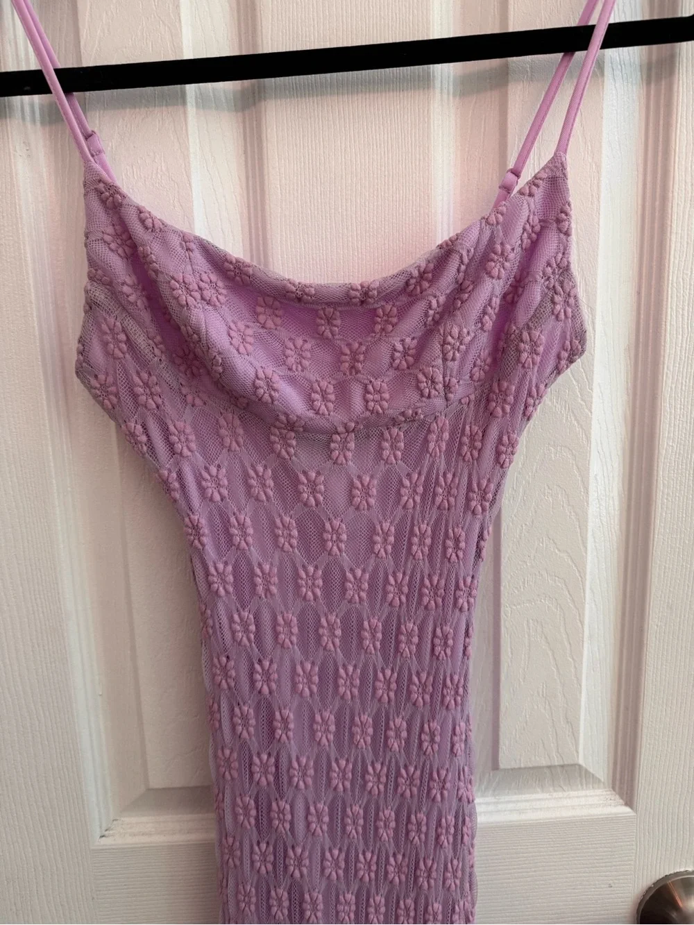 BARDOT Adoni Mesh Maxi Dress Lavender Lilac Size XS - Picture 3 of 7